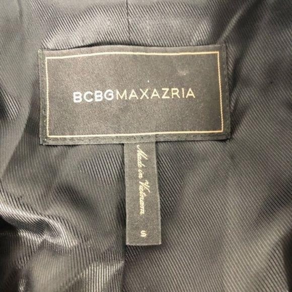 BCBGMaxazaria crop black tuxedo blazer jacket Smal - Picture 5 of 8